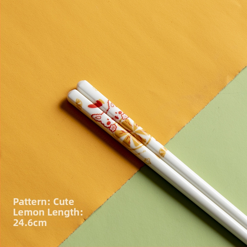 Keramikas chopsticks ar karikatūras motīvu, svaigs un mīļš stils, augstā kvalitāte