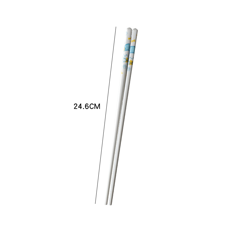 Chopsticks ceramice cu design desen animat, stil proaspăt și drăguț, calitate de primă clasă