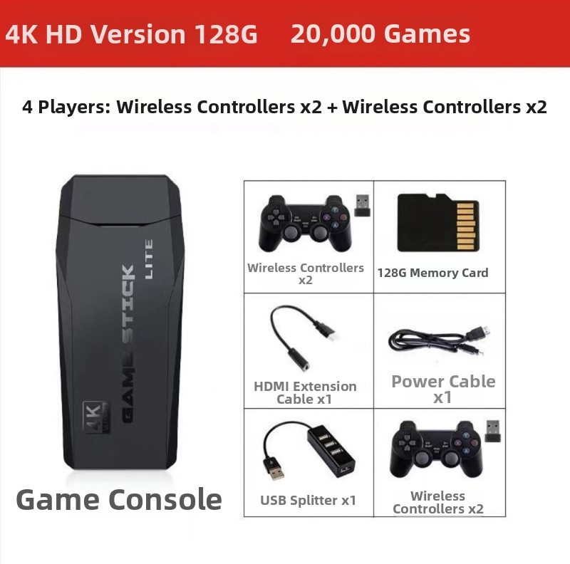 Light Gun kontroller ar 4GB RAM, HDMI 2.0, Vintage arkādes stils