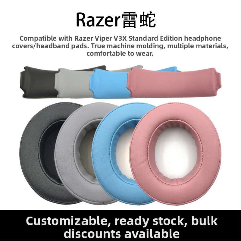 Razer Beihai Kraken V3X Standard Edition X ausinių užvalkalai iš putų ir galvos juostos pagalvėlė — patogu nešioti, lengvas montavimas, pritaikyti pavyzdžiai