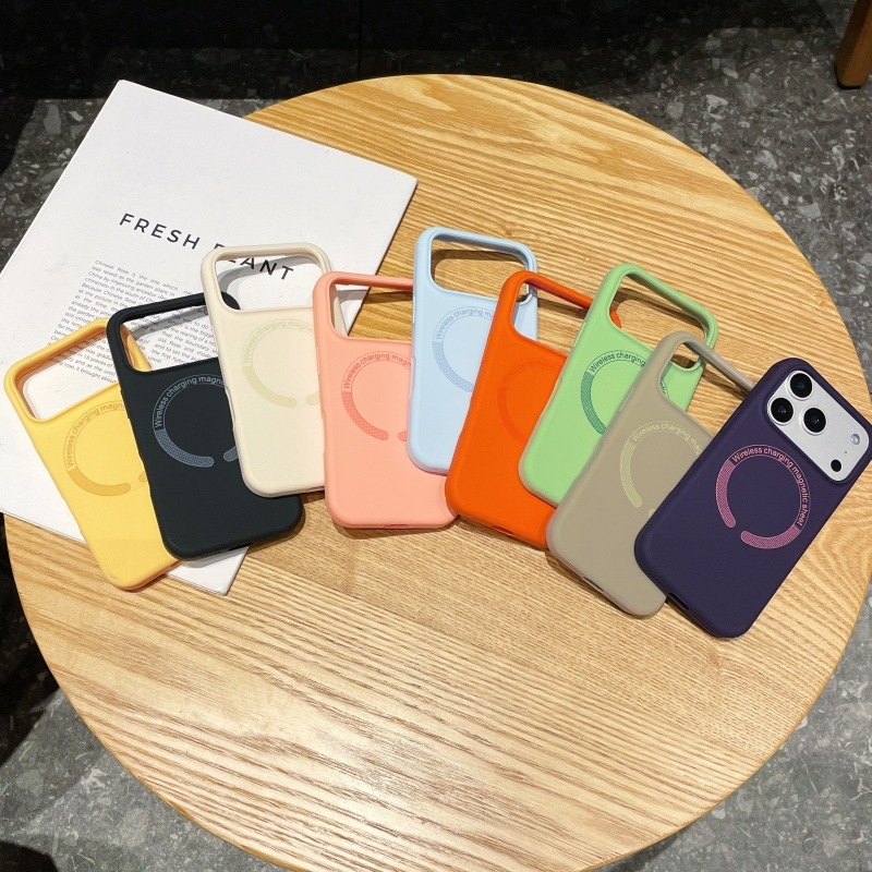 Magnetska tekuća silikon futrola za iPhone 14–17, Macaron završetak za iPhone 16, osjećaj kože za iPhone 15 Pro Max i mat završnica za iPhone 14