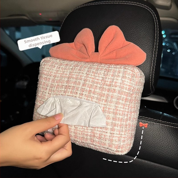 Auto iekšējā dekora komplekts: jostas spilvens ar mezglu, plecu spilvens, salvetes turētājs, karājams somu organizētājs