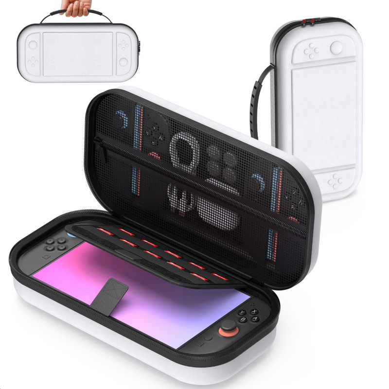 Laikymo krepšys Nintendo Switch 2-osios kartos NS2 — nailoninis krepšys su EVA saugojimo dėžute, PU dėklas