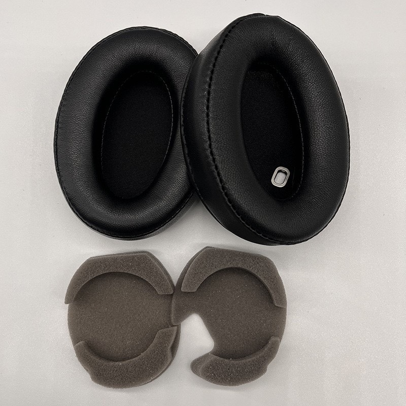 Odinė dėklas Sony WH-1000XM4 ausinėms, suderinamas su XM2/XM3/XM4, kvėpuojantis ir patogus.