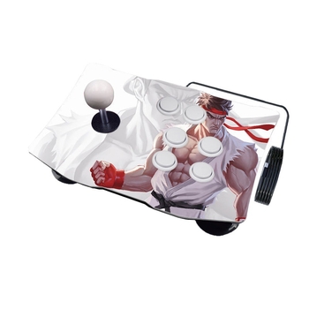 Arcade džojstiks – USB spēļu kontrolleris datoram un mobilajam, cīņu spēlēm, saderīgs ar KOF’97, vintage ABS korpuss, 4 GB atmiņa