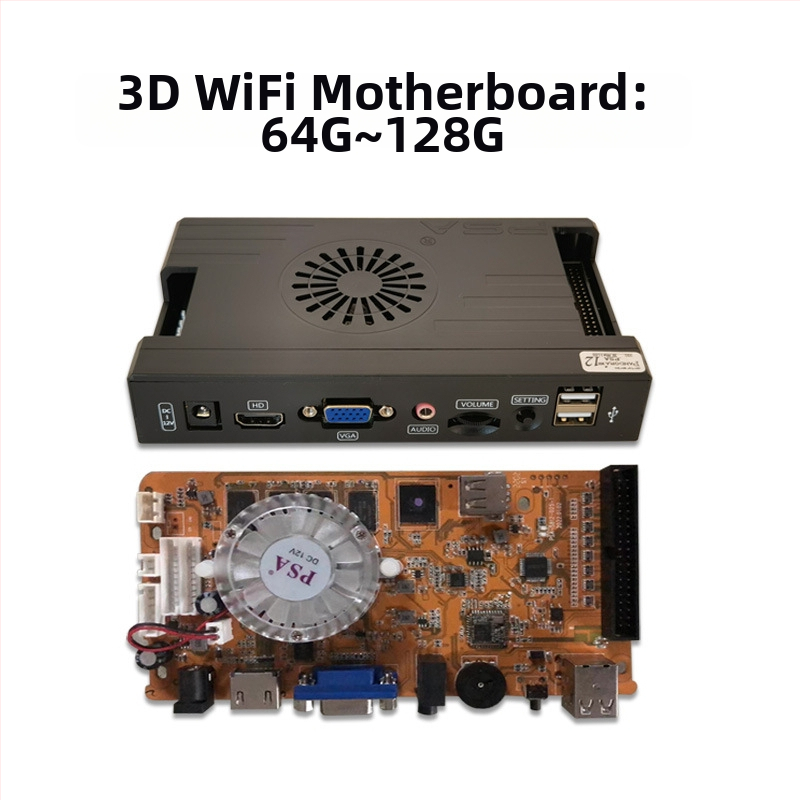 Arcade spēļu mātesplate 3D Pandora EX – Android, 128 GB atmiņa, HDMI/VGA/USB interfeisi, Paperback spēles versija, Nostalģisks vēja stils