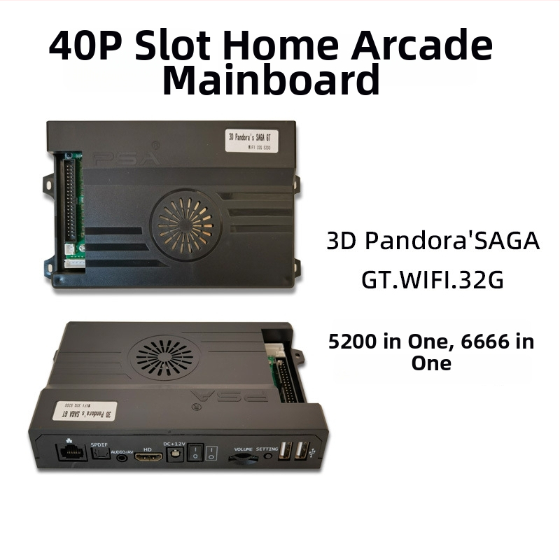 Arcade spēļu mātesplate 3D Pandora EX – Android, 128 GB atmiņa, HDMI/VGA/USB interfeisi, Paperback spēles versija, Nostalģisks vēja stils