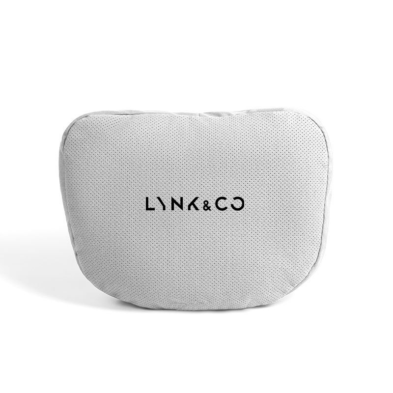 Perna pentru capul scaunului auto Lynk cu memory foam, exterior din suede, logo Lynk, pentru toate sezoanele, personalizabilă