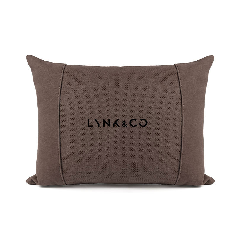 Perna pentru capul scaunului auto Lynk cu memory foam, exterior din suede, logo Lynk, pentru toate sezoanele, personalizabilă