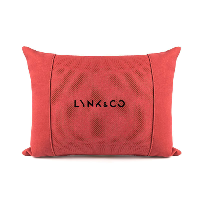 Perna pentru capul scaunului auto Lynk cu memory foam, exterior din suede, logo Lynk, pentru toate sezoanele, personalizabilă