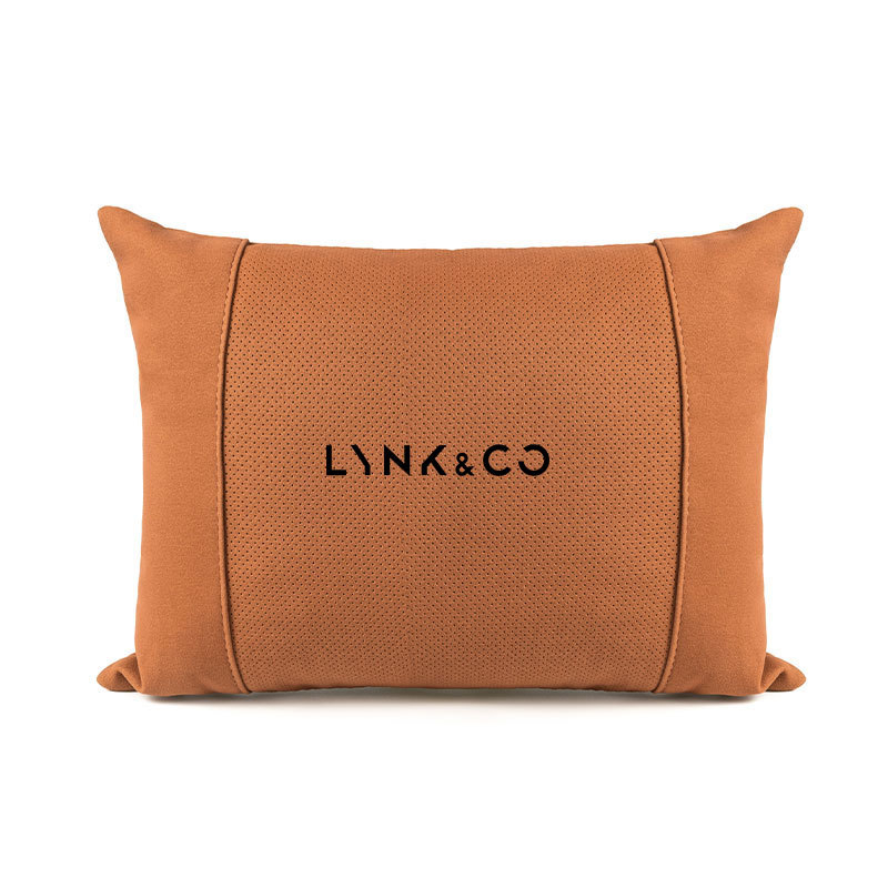 Perna pentru capul scaunului auto Lynk cu memory foam, exterior din suede, logo Lynk, pentru toate sezoanele, personalizabilă