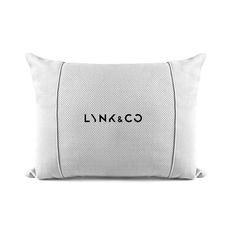 Perna pentru capul scaunului auto Lynk cu memory foam, exterior din suede, logo Lynk, pentru toate sezoanele, personalizabilă