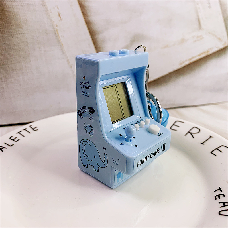 Breloc cu joystick de arcade și joc Tetris – stil drăguț, personalizat, ABS, marca Dimeifei, ambalare individuală