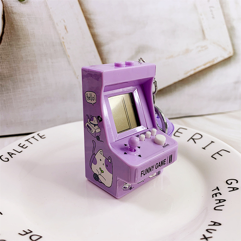 Breloc cu joystick de arcade și joc Tetris – stil drăguț, personalizat, ABS, marca Dimeifei, ambalare individuală