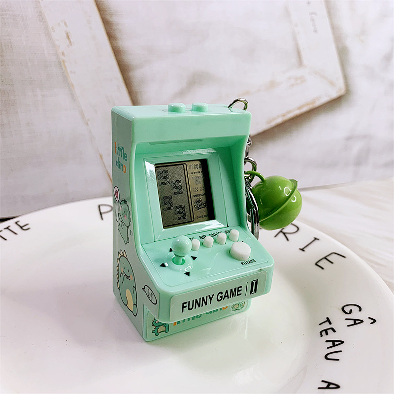 Breloc cu joystick de arcade și joc Tetris – stil drăguț, personalizat, ABS, marca Dimeifei, ambalare individuală