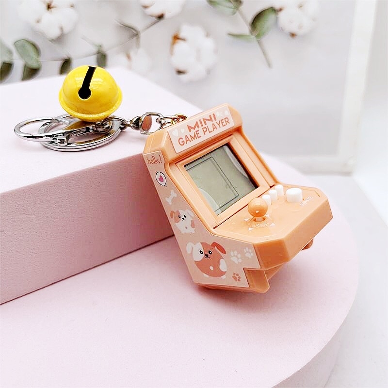 Breloc cu joystick de arcade și joc Tetris – stil drăguț, personalizat, ABS, marca Dimeifei, ambalare individuală