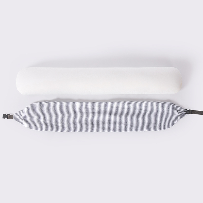 Pernă de gât în formă U, cu umplutură din particule de spumă, material din bumbac, stil Japonez, pernă de călătorie portabilă