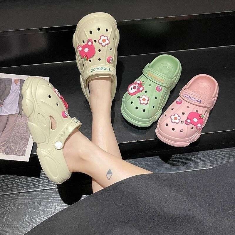 I formos šlepetės su atskirtu pirštu, PVC viršus ir PVC padai, saldus stilius, vasaros išleidimas 2022