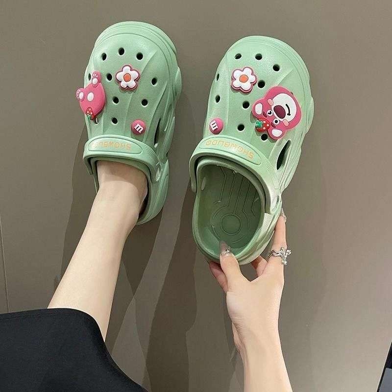 I formos šlepetės su atskirtu pirštu, PVC viršus ir PVC padai, saldus stilius, vasaros išleidimas 2022