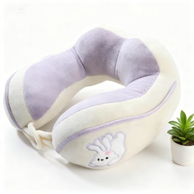 Pernă de gât în formă de U, cu umplutură PP cotton, țesătură catifelată Crystal Velvet, pernă de călătorie portabilă pentru mașină și drumuri lungi