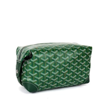 Bőr toalett- és kozmetikai táska - Uniszex, mintás betűvel, vízálló, másodlagos tehénbőr, belső poliészter-pamut bélés