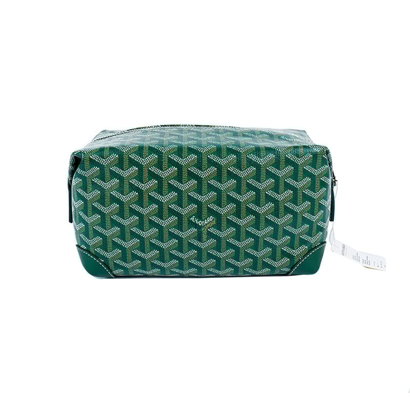 Bőr toalett- és kozmetikai táska - Uniszex, mintás betűvel, vízálló, másodlagos tehénbőr, belső poliészter-pamut bélés