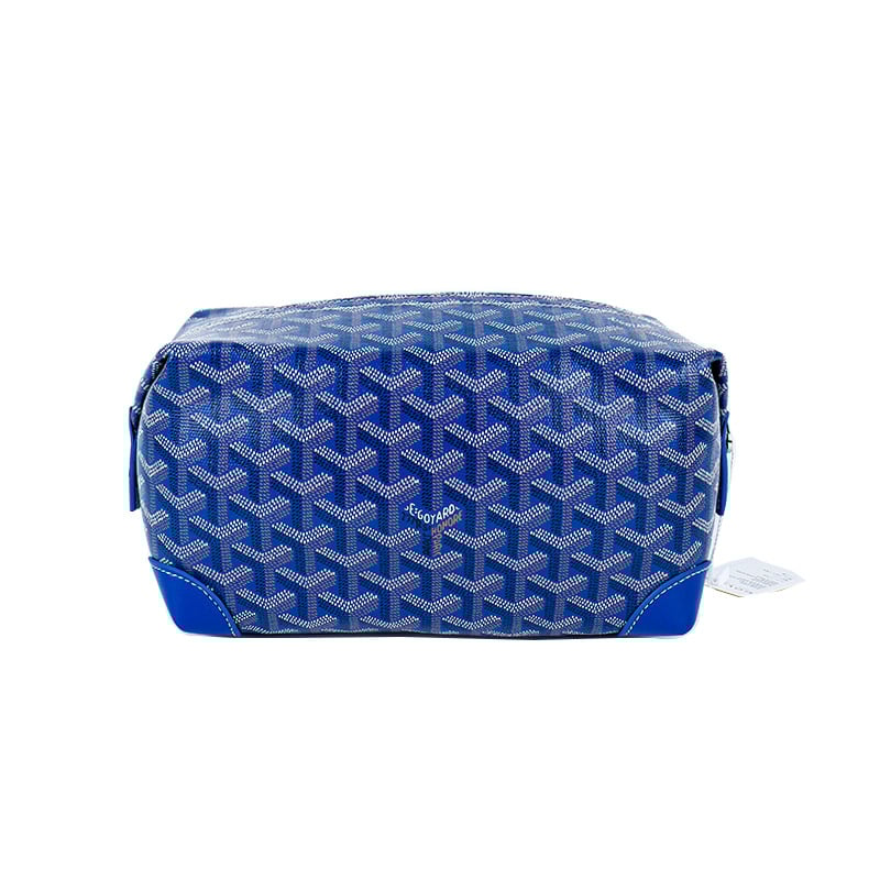Bőr toalett- és kozmetikai táska - Uniszex, mintás betűvel, vízálló, másodlagos tehénbőr, belső poliészter-pamut bélés