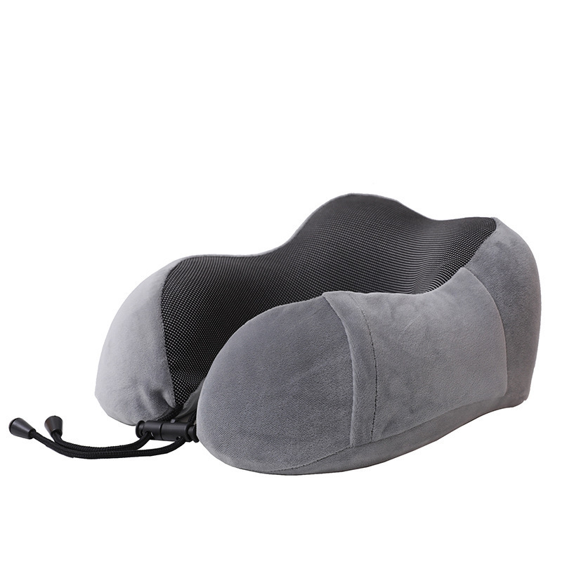 Perne de gât cu formă U din spumă cu memorie, pentru adulți, husă din spandex moale, greutate ≤0,5 kg, pentru birou și călătorii