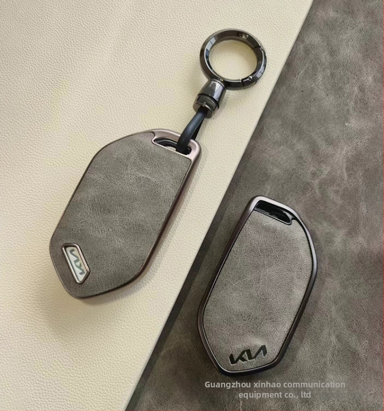 Kia EV5 TPU atslēgu vāciņš ar ādas tekstūru un sprādze – vienkāršs stils