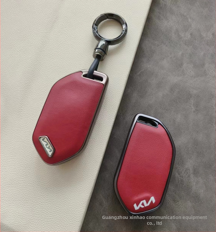 Kia EV5 TPU atslēgu vāciņš ar ādas tekstūru un sprādze – vienkāršs stils