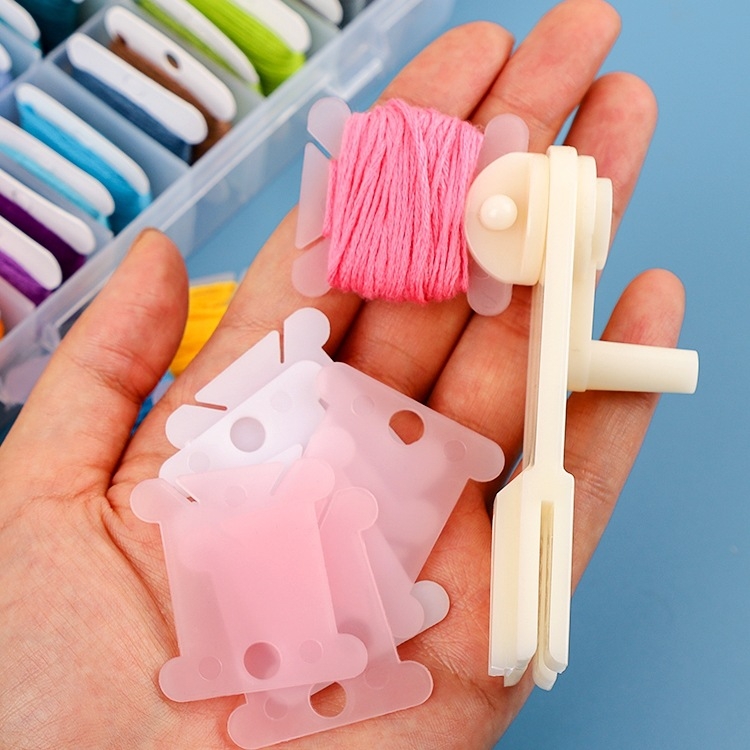 Навивател за прежда за кръстосано бродиране – ръчен инструмент за домашна употреба