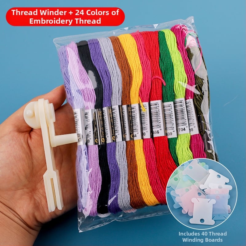 Навивател за прежда за кръстосано бродиране – ръчен инструмент за домашна употреба