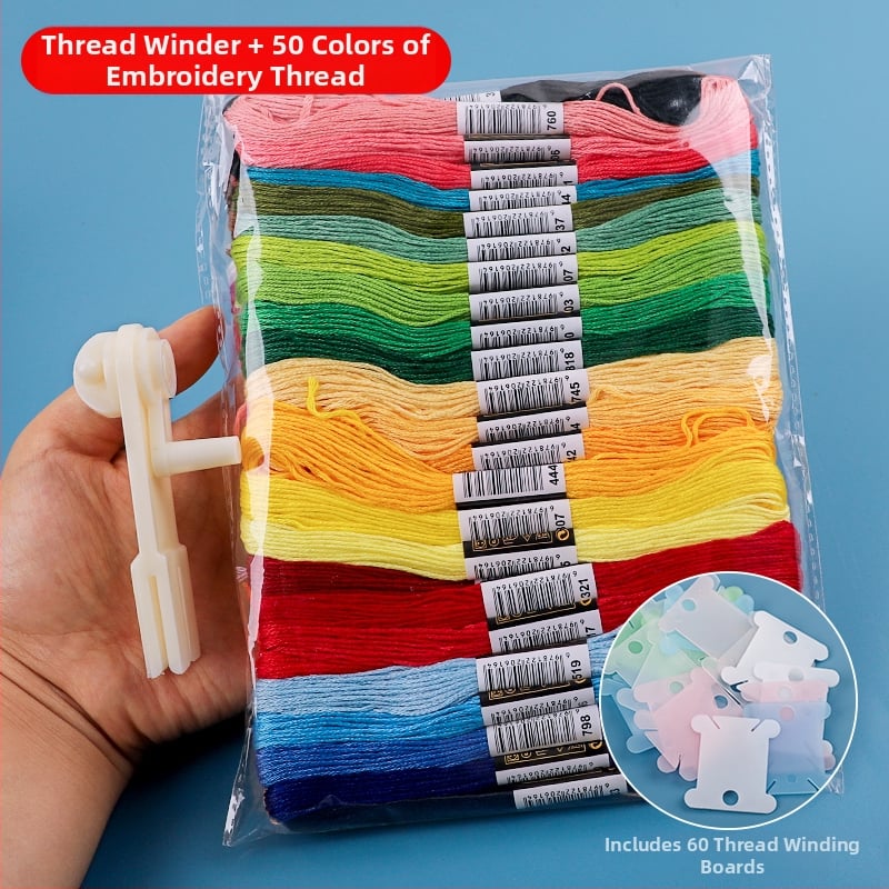 Навивател за прежда за кръстосано бродиране – ръчен инструмент за домашна употреба