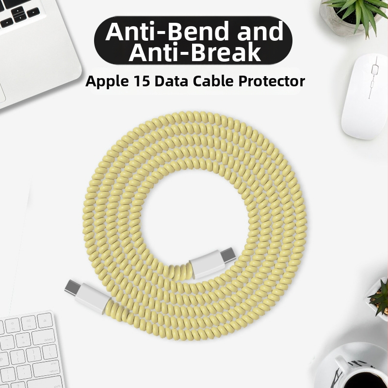 Защитен калъф за кабел за данни с кристален навиващ се шнур, устойчив на счупване