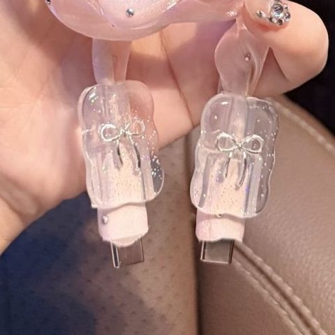 Карикатурен протектор за USB кабел за зареждане, защита срещу чупене, Type-C закопчалка, пластмасов предпазител