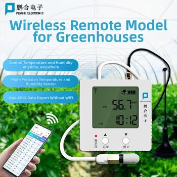 GPRS регистратор на температура и влажност с безжично дистанционно мониториране и аларма за оранжерийно отглеждане, мобилно приложение