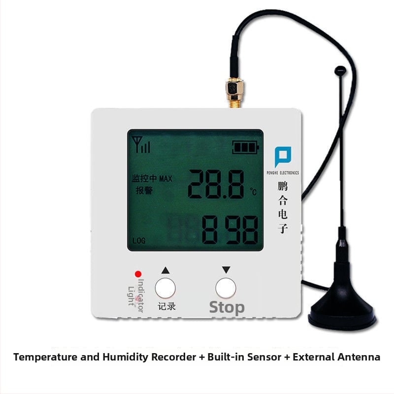 GPRS регистратор на температура и влажност с безжично дистанционно мониториране и аларма за оранжерийно отглеждане, мобилно приложение