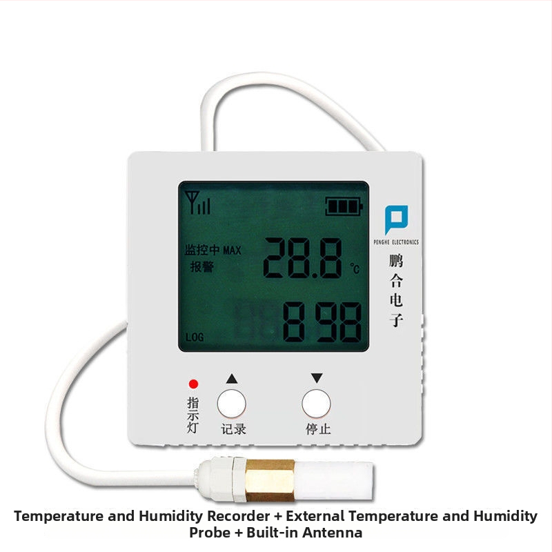 GPRS регистратор на температура и влажност с безжично дистанционно мониториране и аларма за оранжерийно отглеждане, мобилно приложение