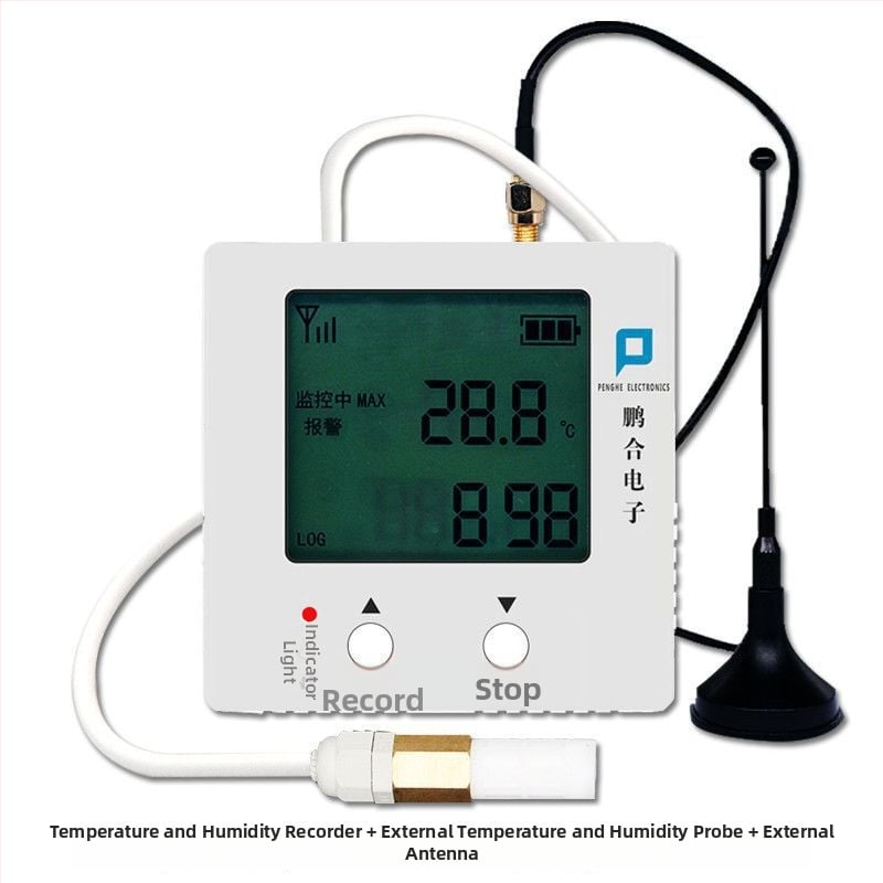 GPRS регистратор на температура и влажност с безжично дистанционно мониториране и аларма за оранжерийно отглеждане, мобилно приложение