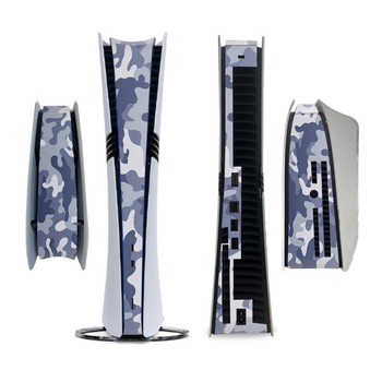 PS5 Pro vidurinė juosta – viso dangos lipdukas su anglies pluošto tekstūra, PVC plėvelė 0,2 mm, lengvas užklijavimas be likučių, suderinamas su PS5 Pro