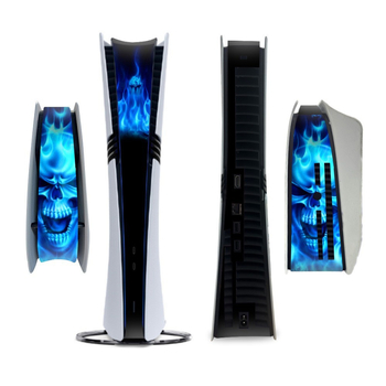 PS5 Pro vidurinė juosta – viso dangos lipdukas su anglies pluošto tekstūra, PVC plėvelė 0,2 mm, lengvas užklijavimas be likučių, suderinamas su PS5 Pro