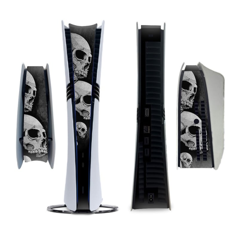 PS5 Pro vidurinė juosta – viso dangos lipdukas su anglies pluošto tekstūra, PVC plėvelė 0,2 mm, lengvas užklijavimas be likučių, suderinamas su PS5 Pro