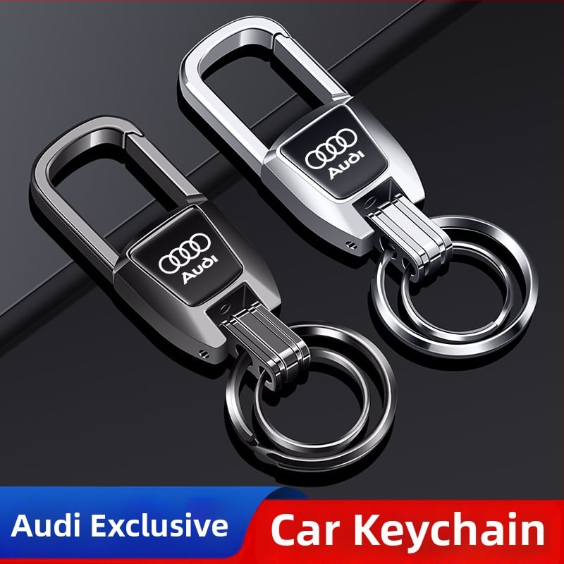 Bohanya alumīnija sakausējuma atslēgu piekariņš Audi A4L/A6L/Q2L/A3L/A7/A8L/Q5L/Q3 – Tendences stils, pielāgojams