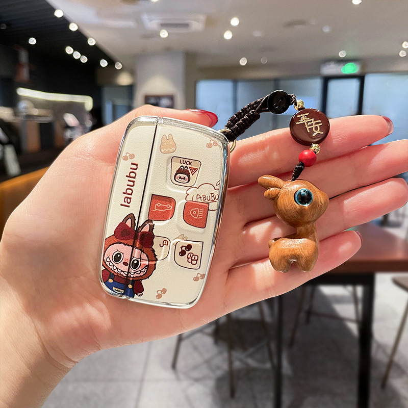 Land Rover atslēgas vāciņš, TPU materiāls, karikatūru stils, bez pielāgošanas