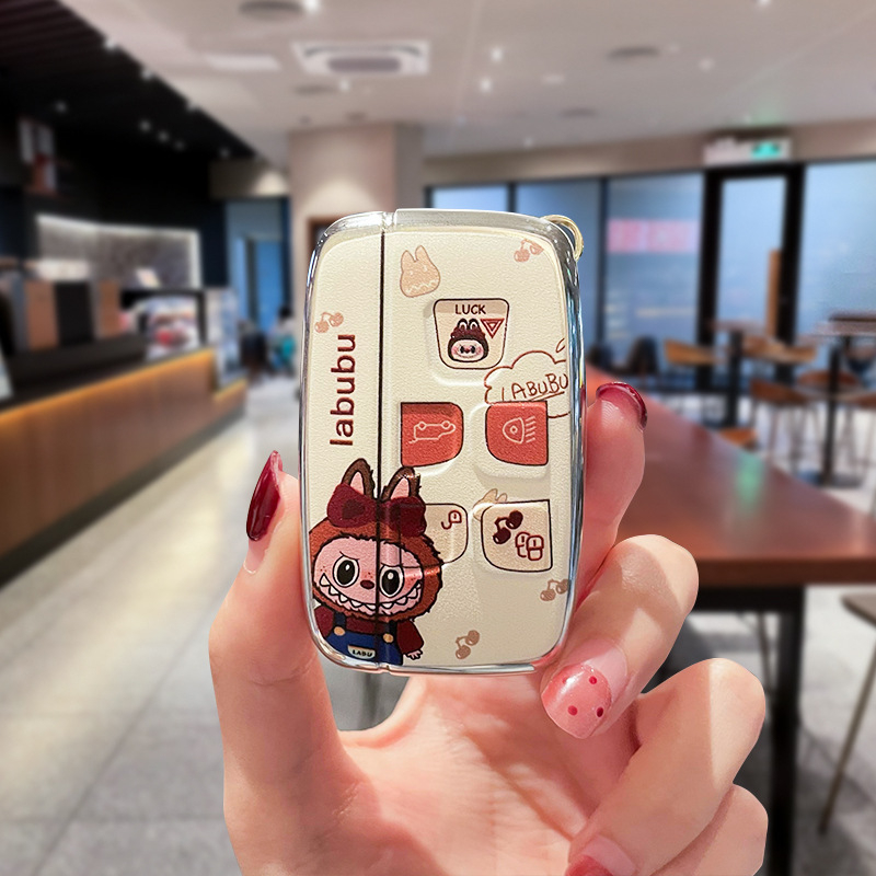Land Rover atslēgas vāciņš, TPU materiāls, karikatūru stils, bez pielāgošanas