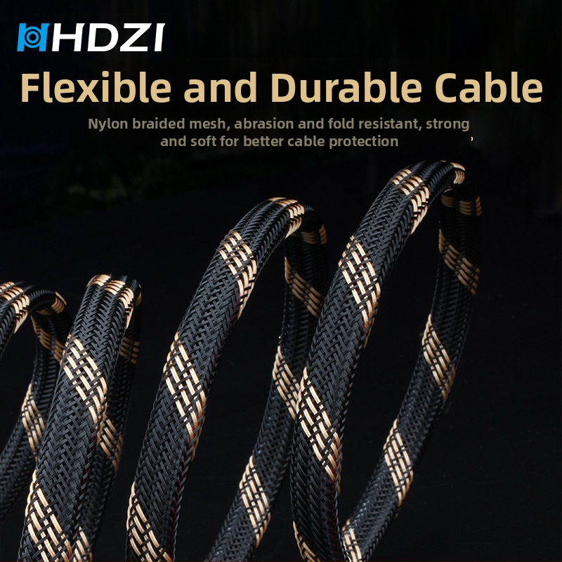 HHDZI kabel zvučnika – čisti bakar s posrebrenim slojem za glavne zvučnike, Hi-Fi kabel za spajanje, dvokanalni