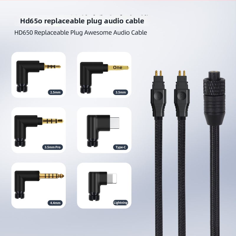 Audio kabel s zamjenjivim konektorom – Okcsc; srebrno premazano bakreno jezgro; bakreni vodič bez kisika; za MP3 uređaje