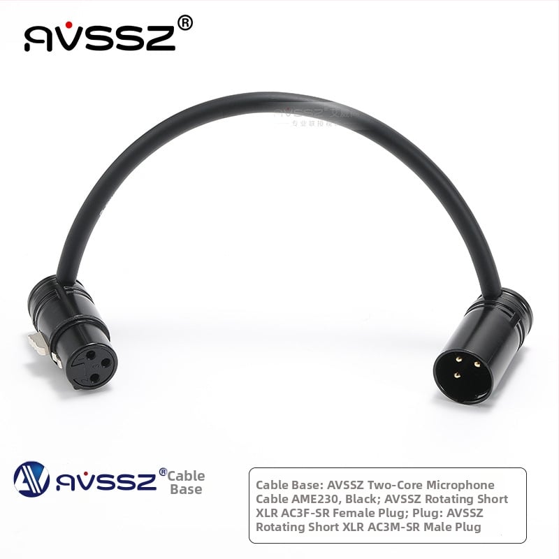 Cablu microfon XLR cu conductori din cupru și miez de cupru gol