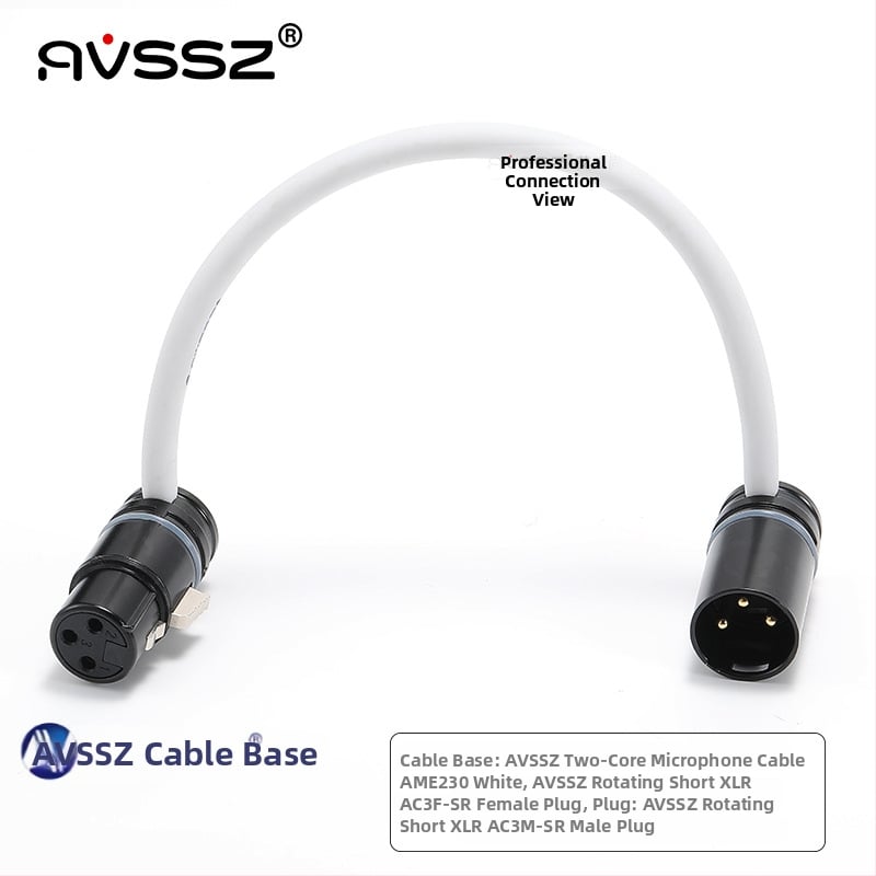 Cablu microfon XLR cu conductori din cupru și miez de cupru gol