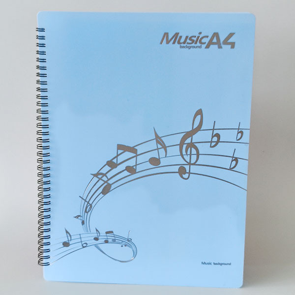 Папка за нотни листове за пиано с клип, пластмасова, регулируема, без отблясък, печат на лого